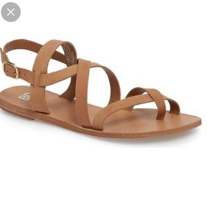 BP. Tara Sandals Wheat Nubuck Leather
